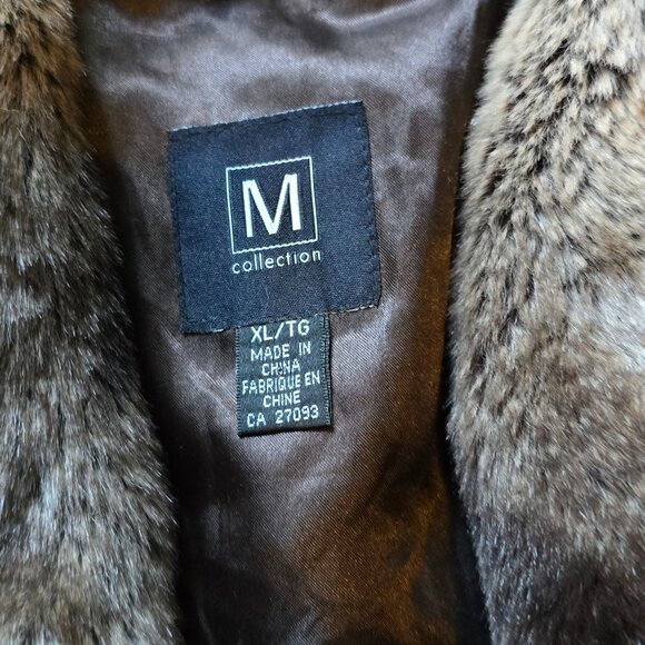 M Collection faux fur coat - Picture 2 of 3